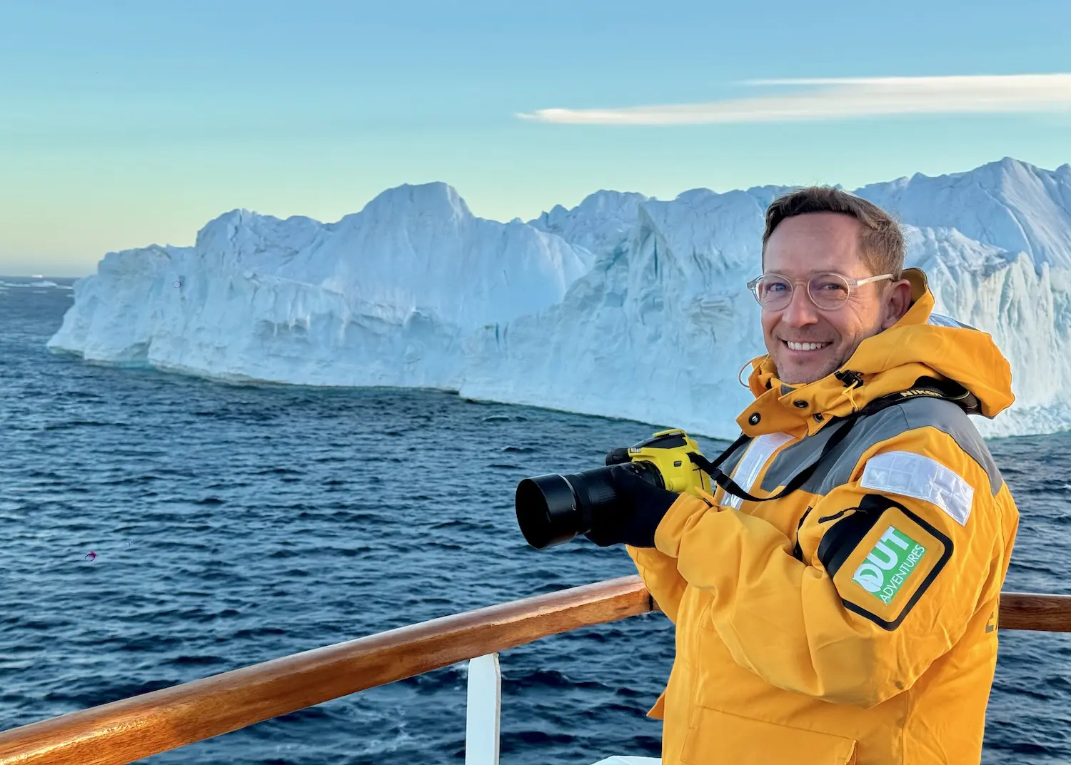 A photographer on our Antarctica Gay Cruise
