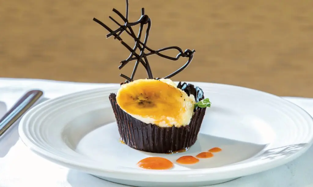 A dessert option on our Alaska small ship cruise.