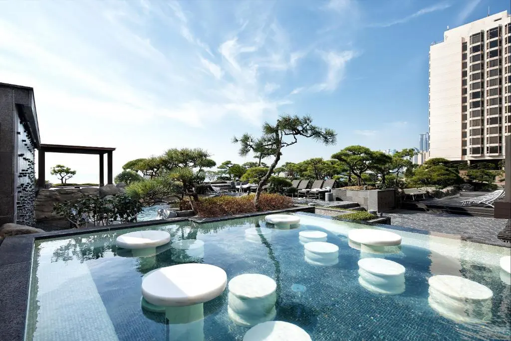 One of the pools at the Paradise Hotel in Busan, one of our South Korea gay-welcoming hotels.