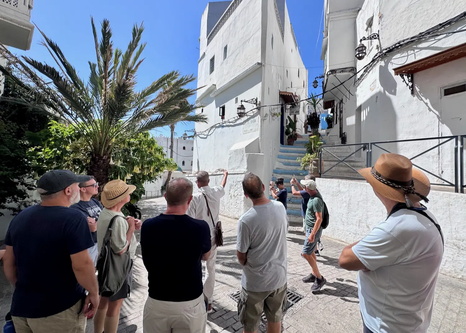 A group outing through Tangier in Morocco