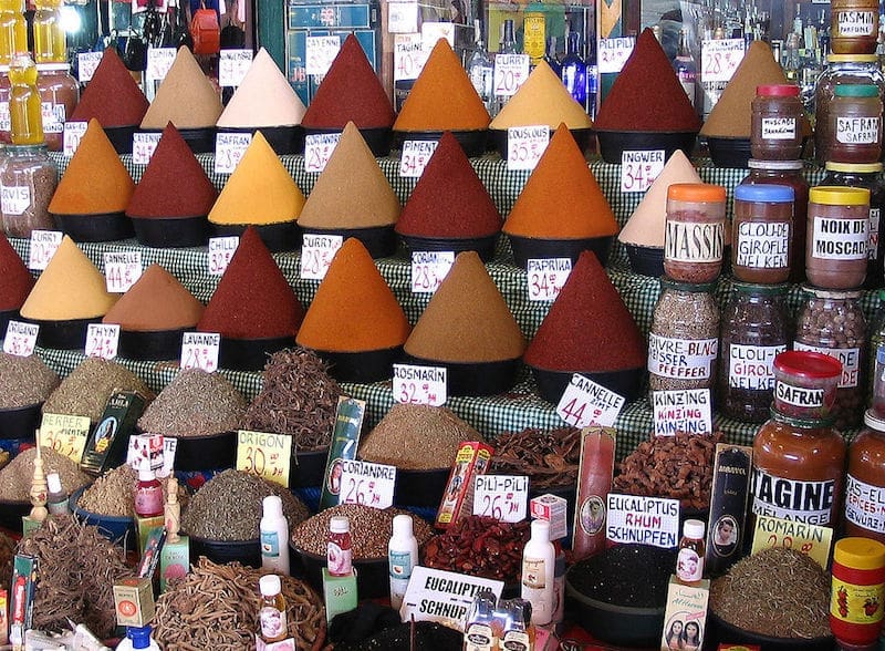 Spice up your Gay Tour of Morocco with ras el hanout (Morocco's famous spice blend).