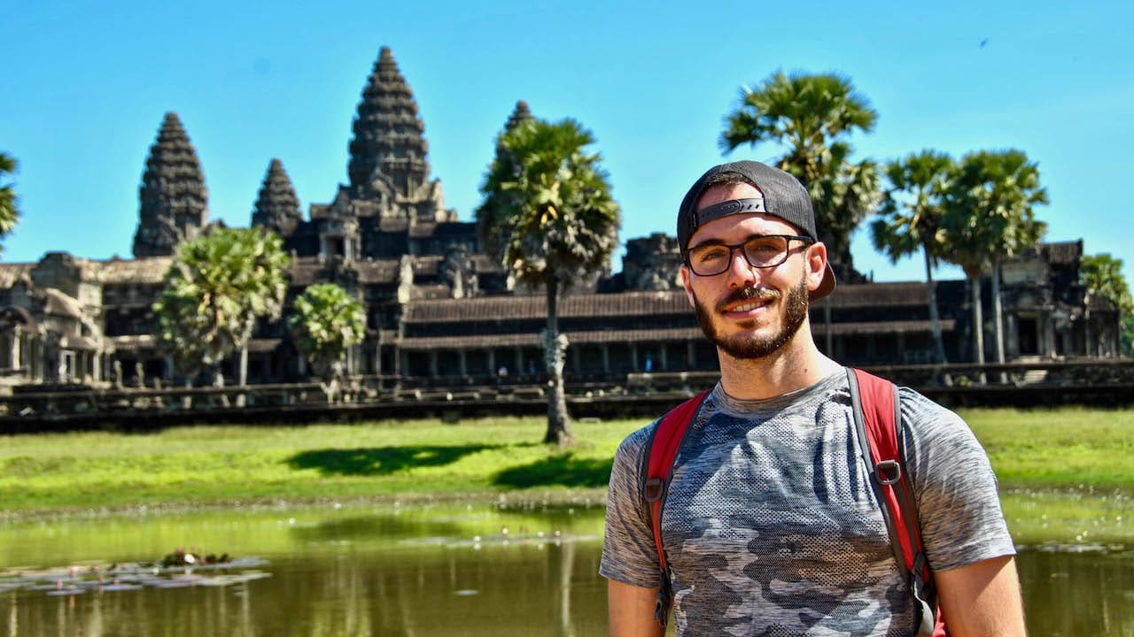 Kevin Robitaille at Angkor National Park.