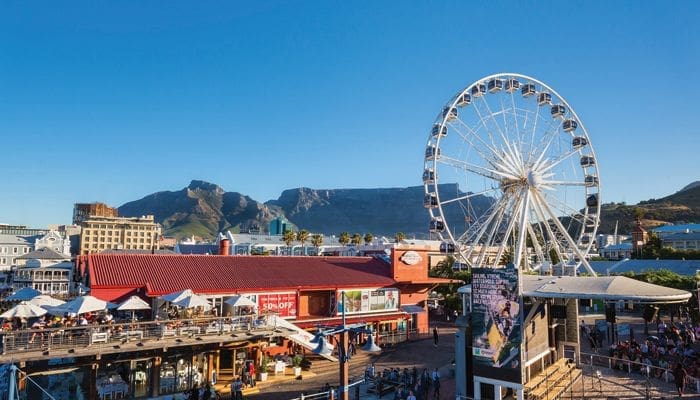 Cape Town's iconic ferris wheel near The Watershed market.
