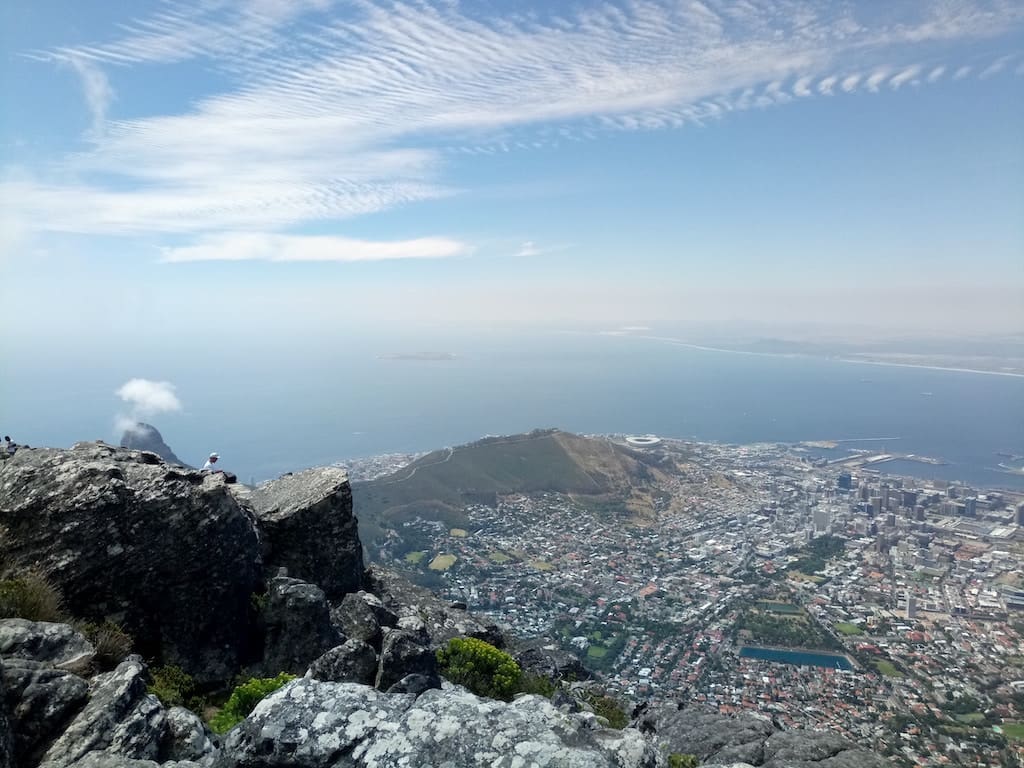 An epic view of Cape Town as seen from the top of Table Mountain.
