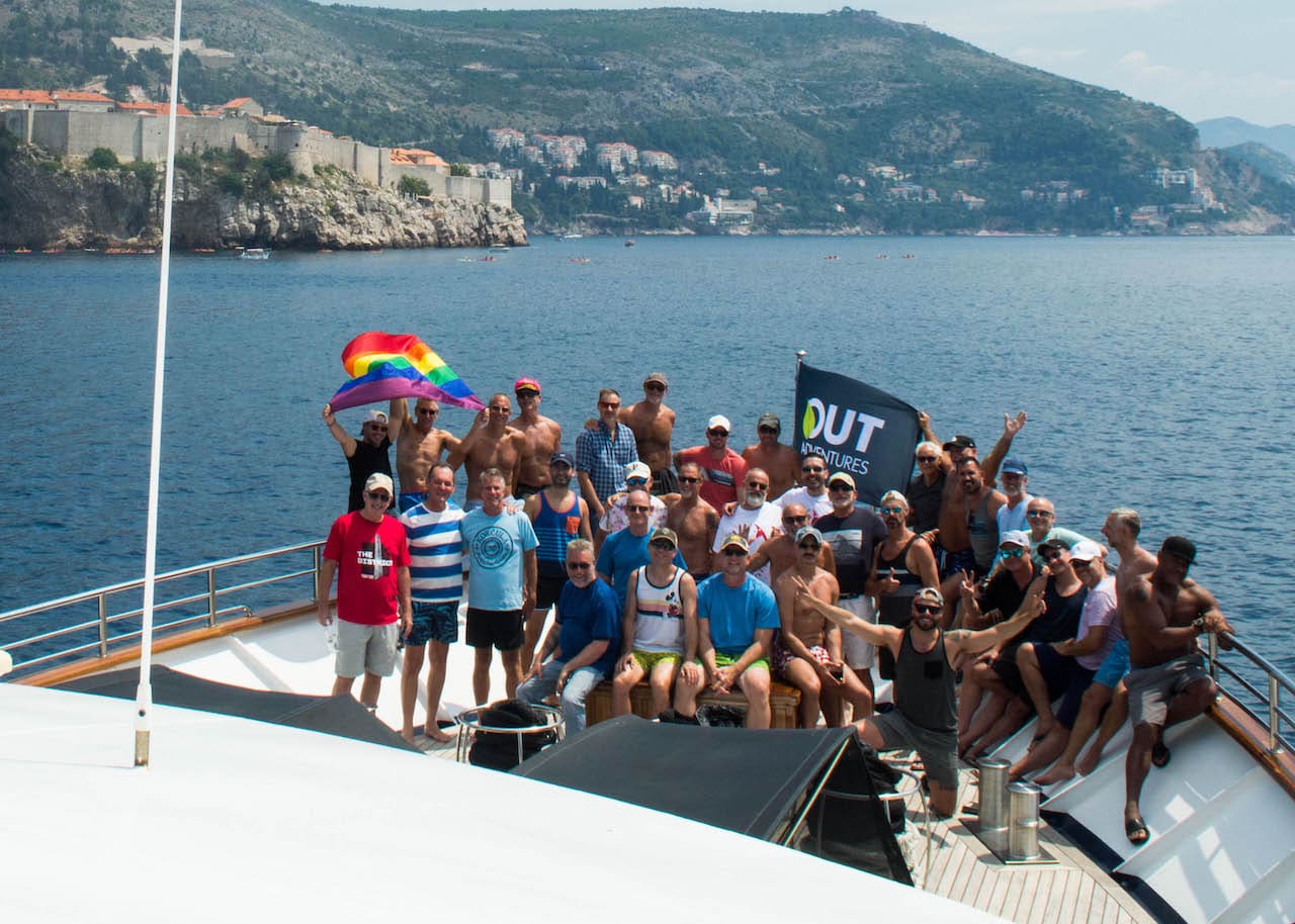 Our 2019 gay Croatia cruise at Dubrovnik.