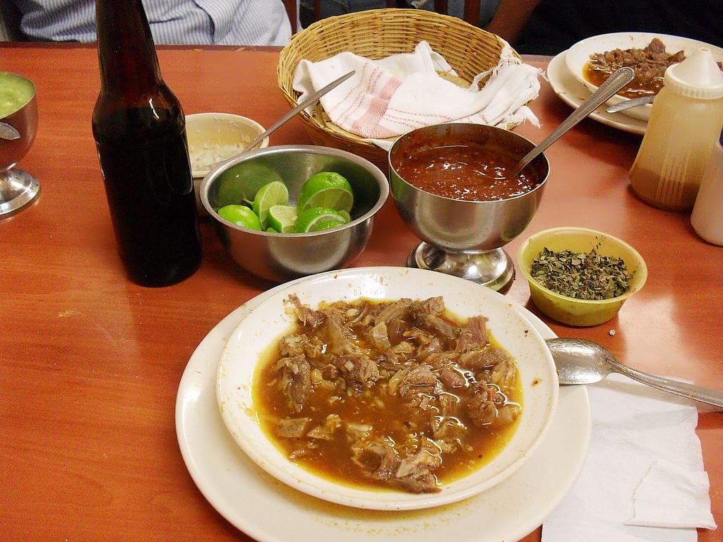 A generous serving of plato de birria.