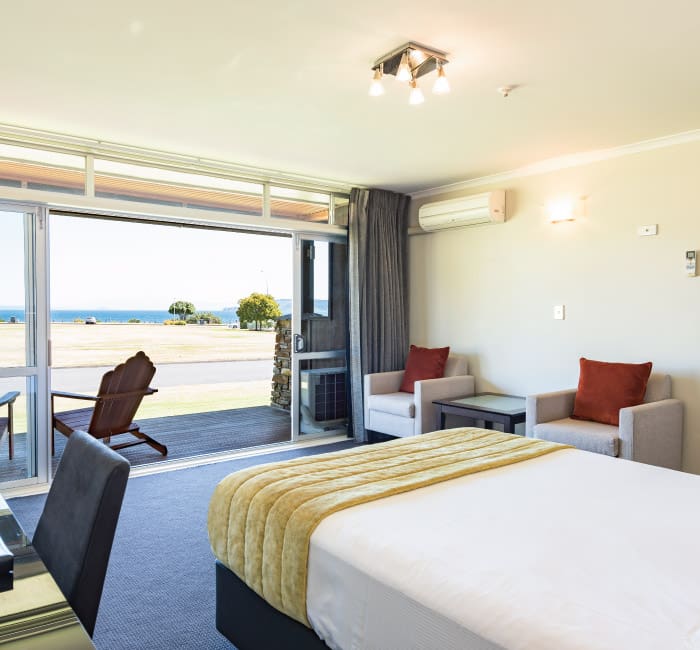 Rooms with a view at Suncourt Resort Lake Taupo.